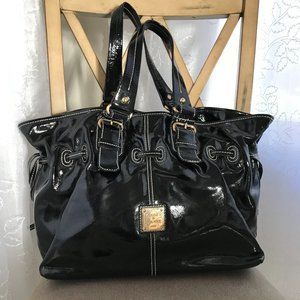 Dooney & Bourke Chiara black patent leather purse